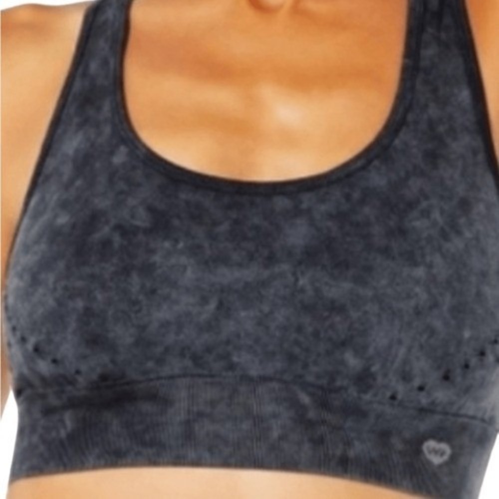 Wildfox Sweat women's sports bra Size Small light padding logo'd front NWT
